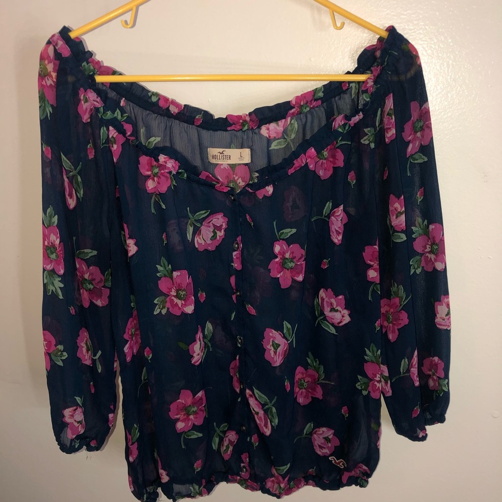 Floral Hollister Blouse